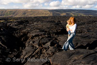 Muntanyes de lava prop de la costa i de la carretera de la cadena de Cràter carretera. Volcans de Hawaii Parc Nacional. Illa Gran.